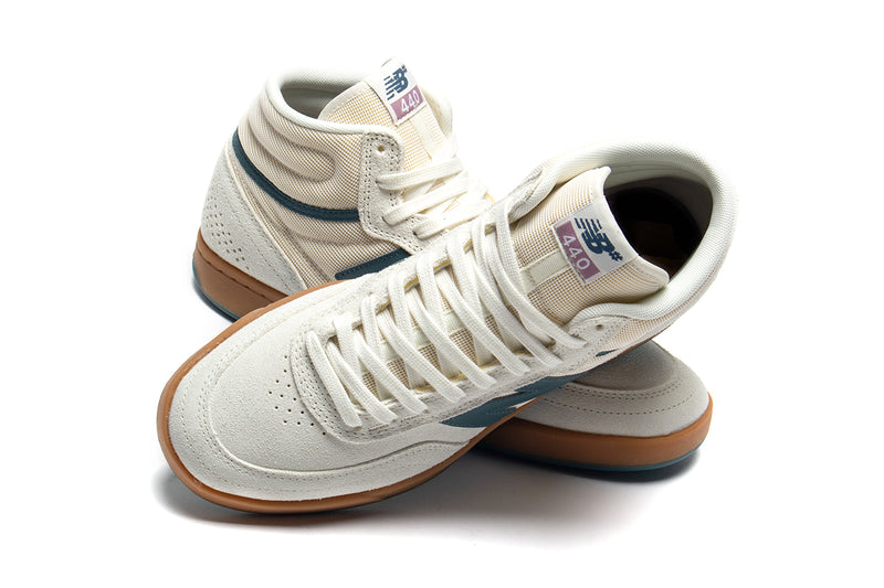 New Balance Numeric | 440 High V2 Style # NM440HRU Color : Sea Salt / New Spruce