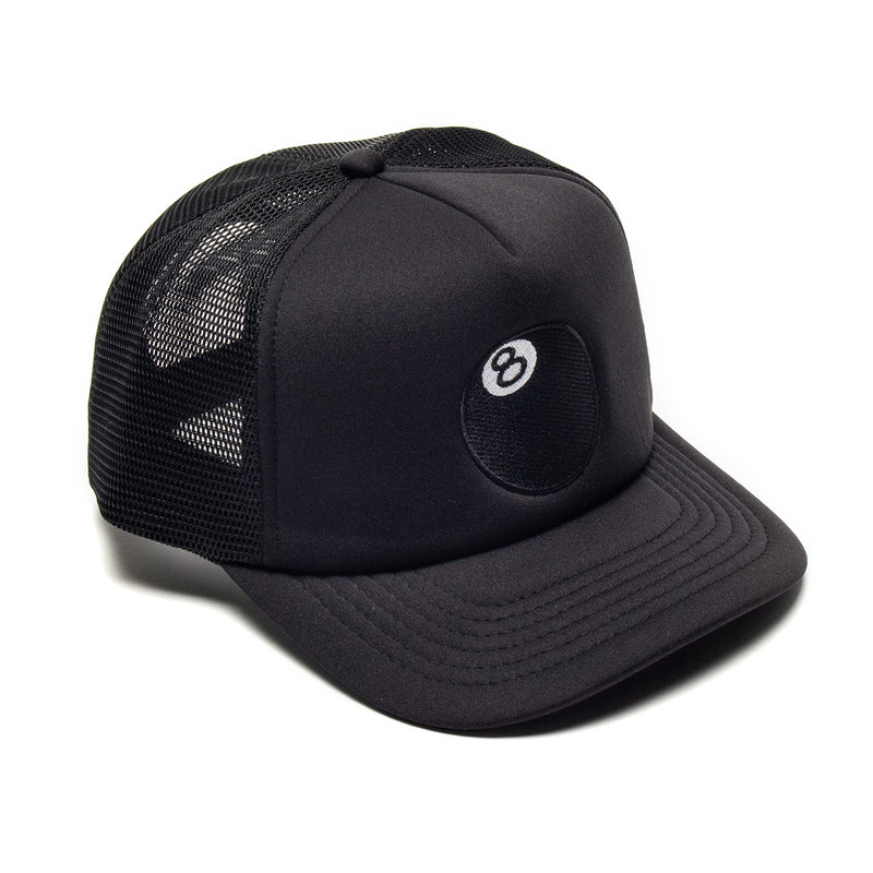 Stussy | 8-Ball Trucker Cap Style # 1311089 Color : Black