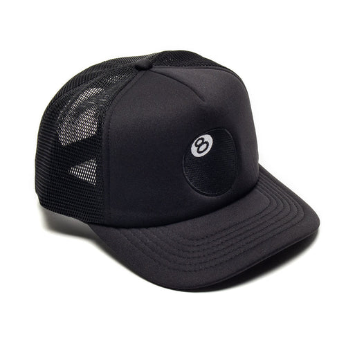 Stussy | 8-Ball Trucker Cap Style # 1311089 Color : Black
