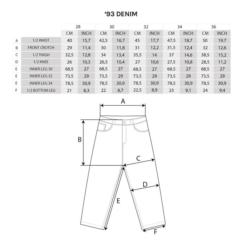 Polar | '93! Denim Pants Dark Blue