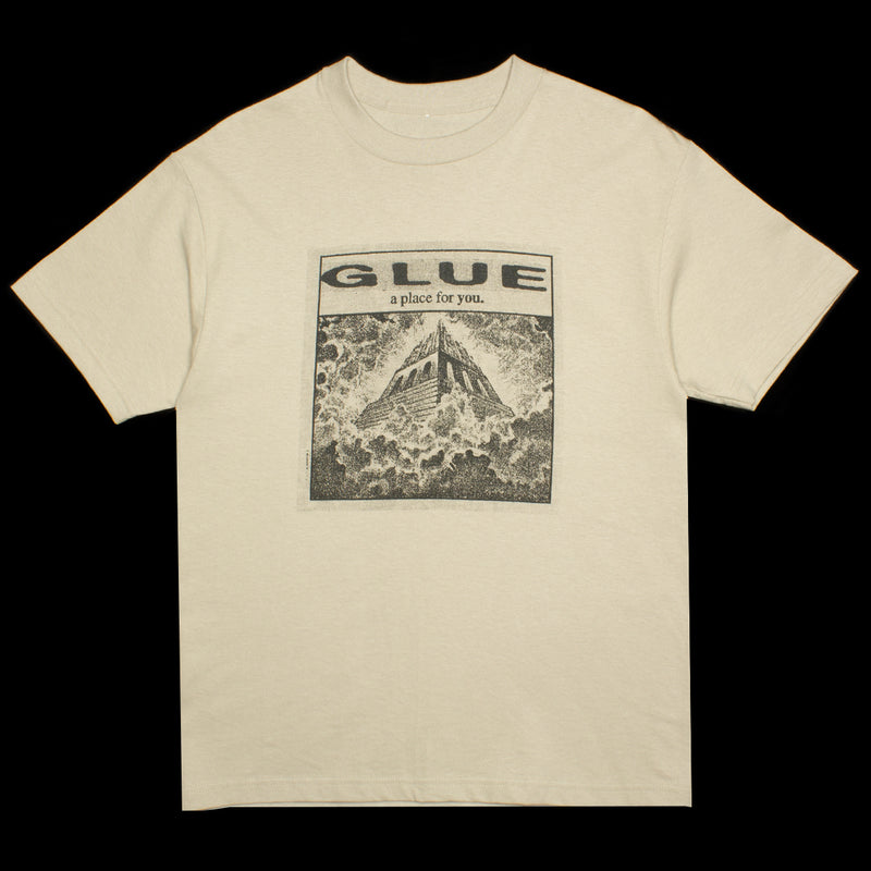Glue | A Place T-Shirt Color : Sand