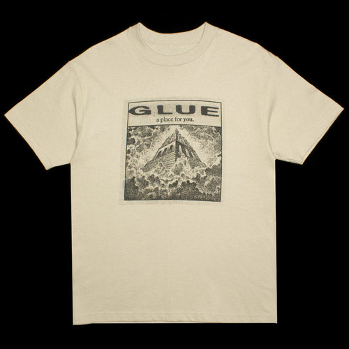 Glue | A Place T-Shirt Color : Sand