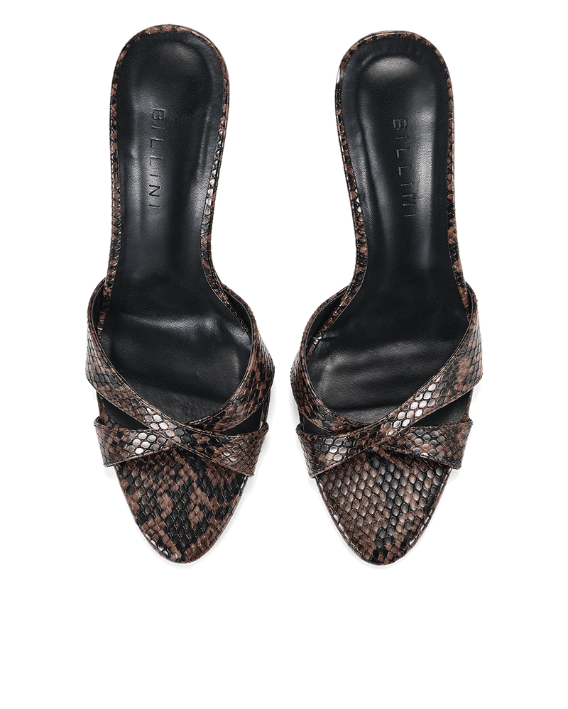 ADDISON - CHOCOLATE SNAKE-Heels-Billini-Billini