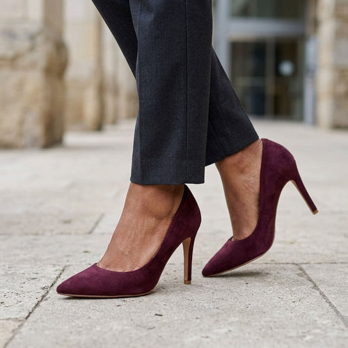 Adira Vegan Suede - Eggplant Vegan Suede - Street Sole