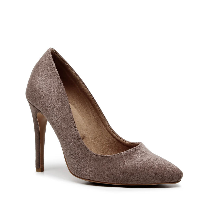 Adira Vegan Suede - Taupe Vegan Suede - Street Sole