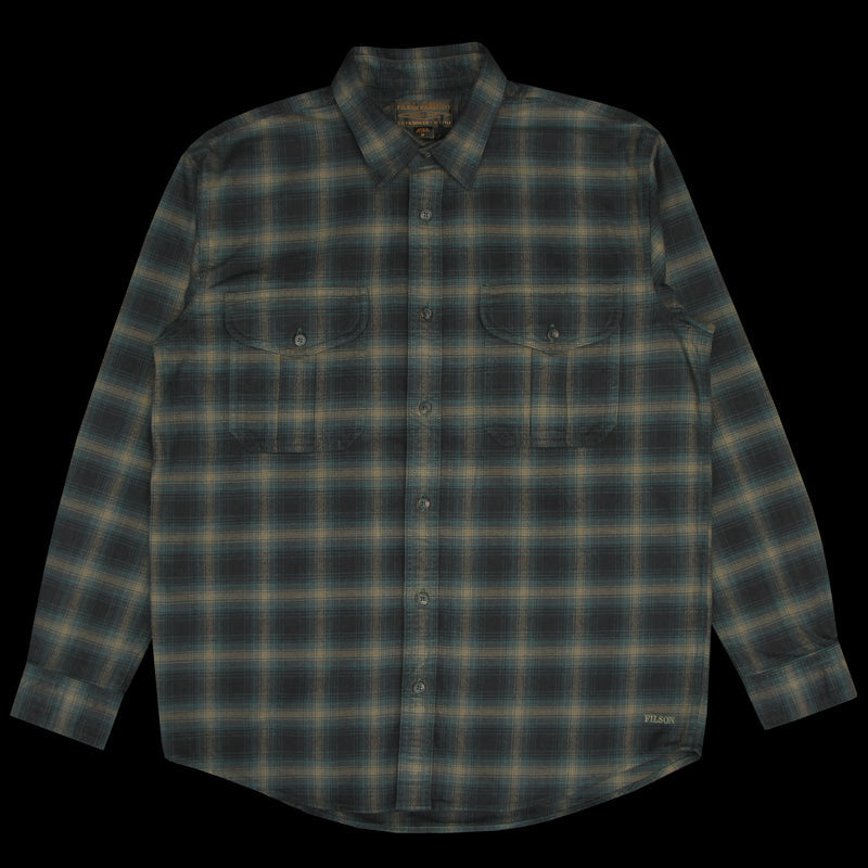 Filson Alaskan Guide Shirt Navy Pine Bronze