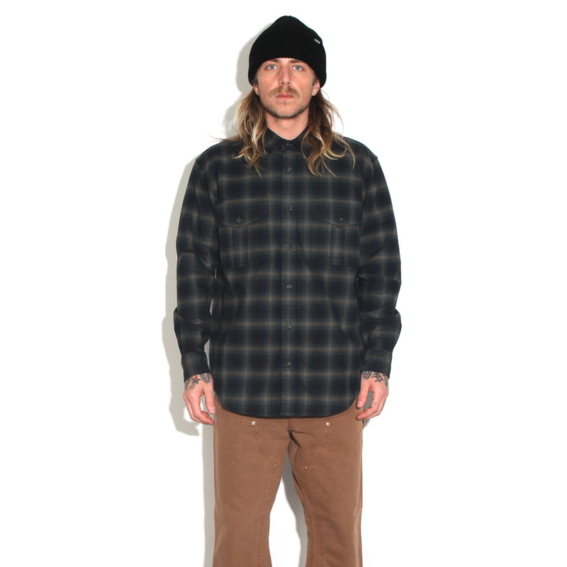 Filson Alaskan Guide Shirt Navy Pine Bronze