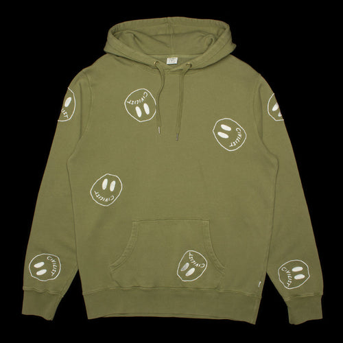 Civilsit | Allover Smiler Hoodie Color : Olive