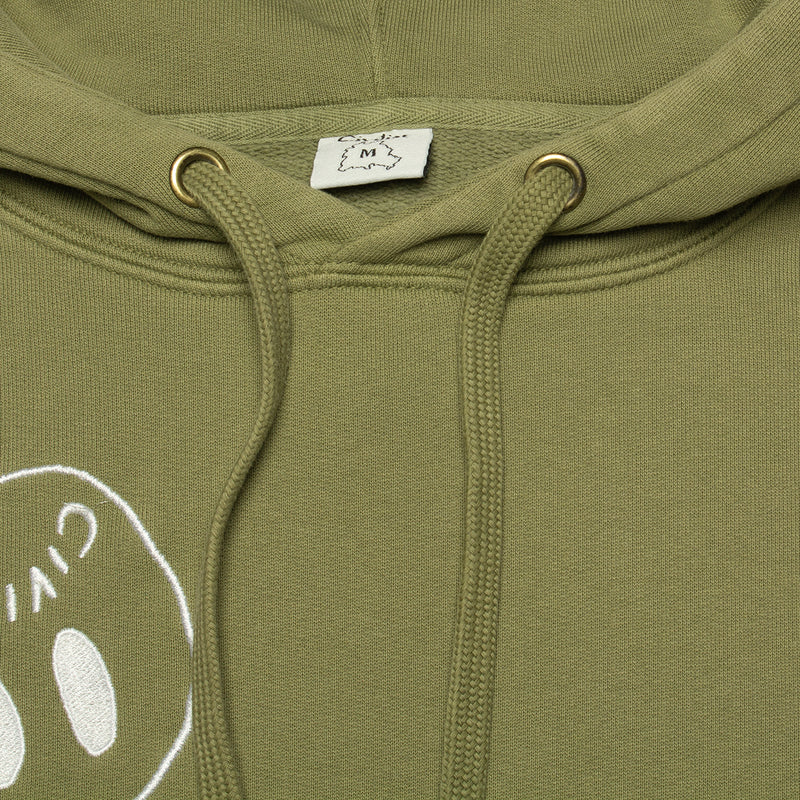 Civilsit | Allover Smiler Hoodie Color : Olive