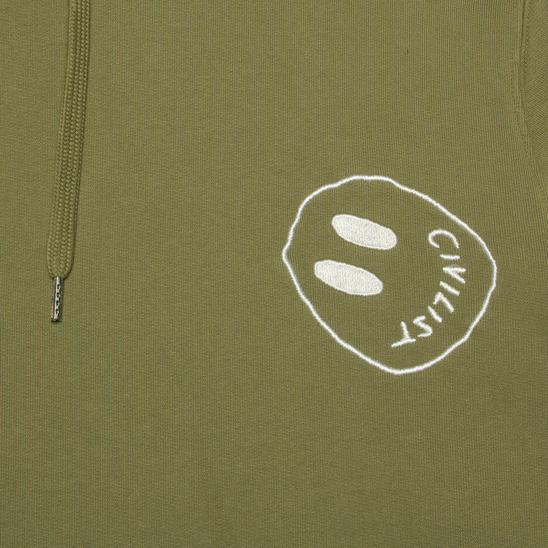Civilsit | Allover Smiler Hoodie Color : Olive