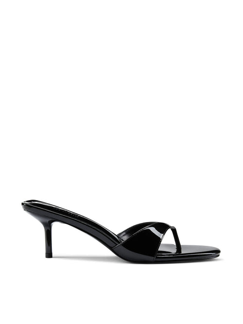 Almalfi Slipper - Glazed Black