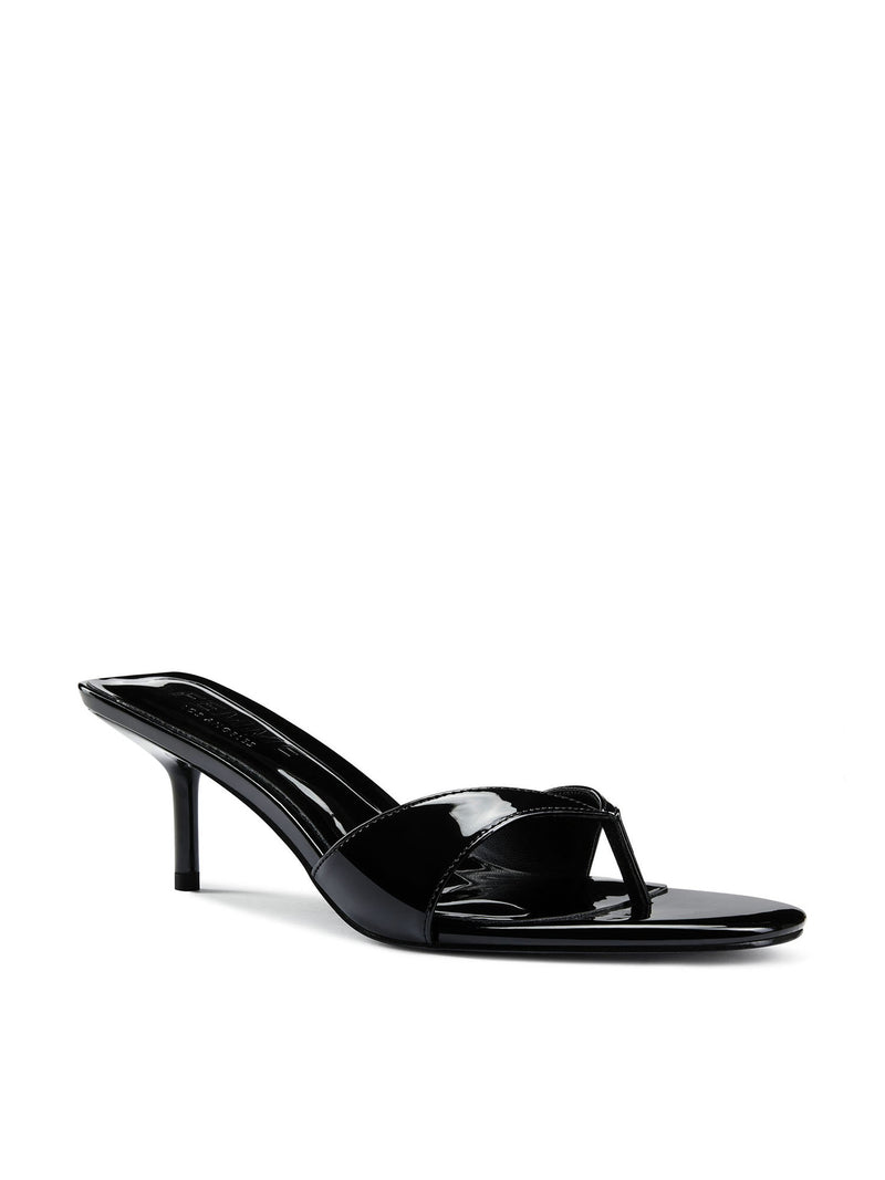 Almalfi Slipper - Glazed Black