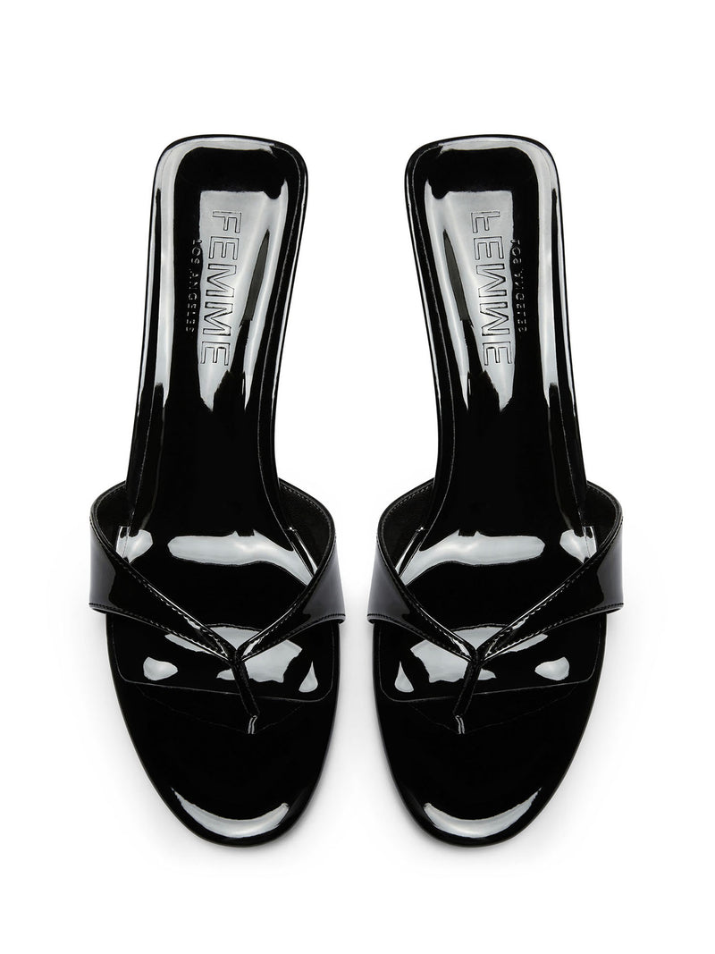 Almalfi Slipper - Glazed Black