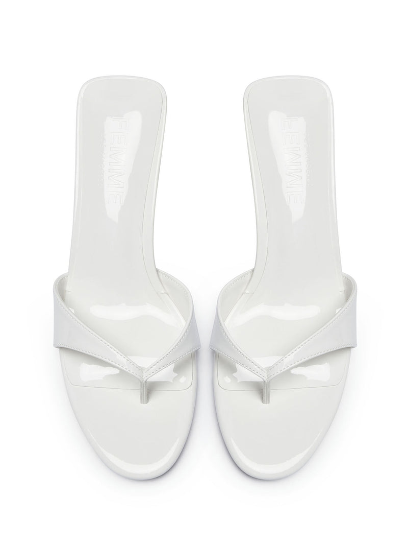 Almalfi Slipper - Glazed White