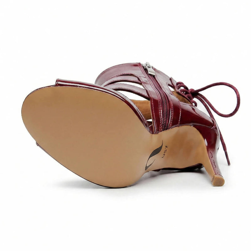 Amiri - Burgundy Vegan Patent - Street Sole