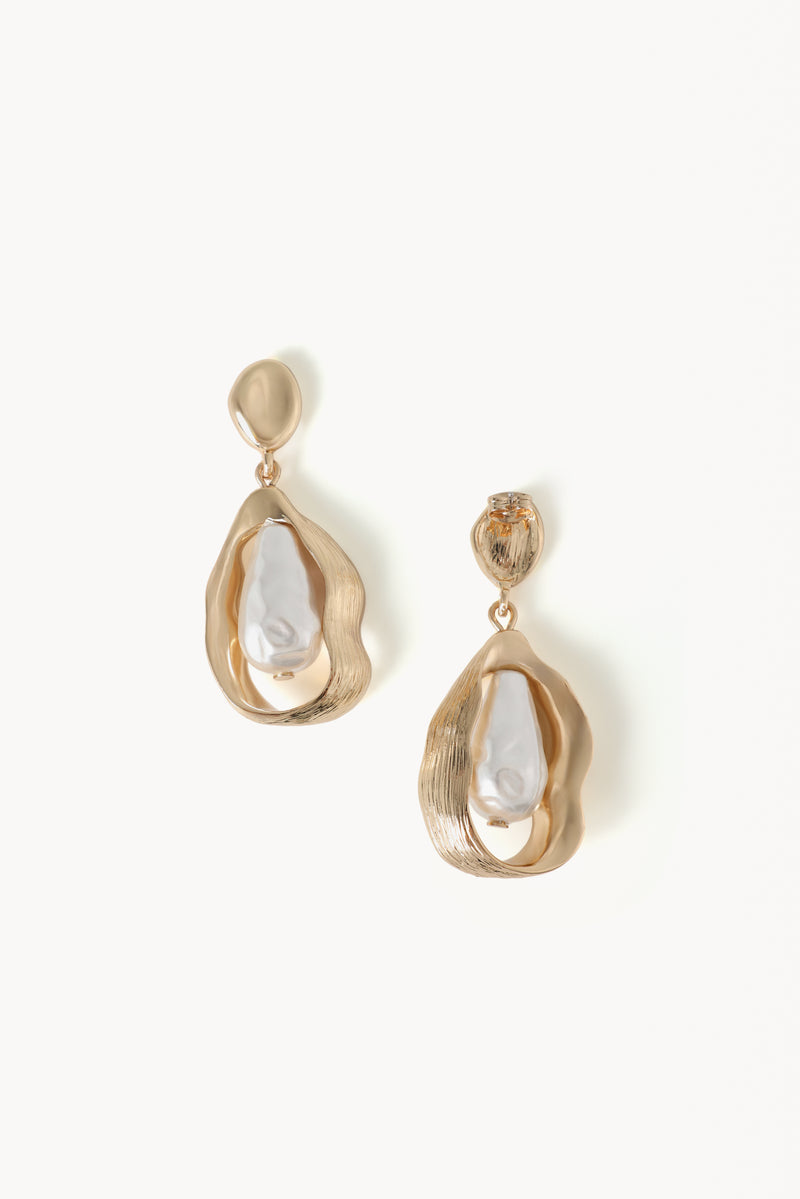 ANDREA EARRINGS - GOLD-PEARL-JEWELLERY-Billini-Billini