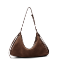 ANINE SHOULDER BAG - MAHOGANY SUEDE-Handbags-Billini-Billini