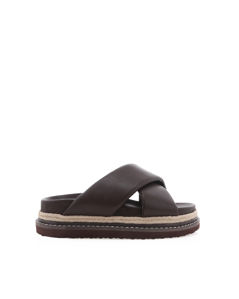 ARABEL WIDE FIT - CHOCOLATE-Sandals-Billini-Billini