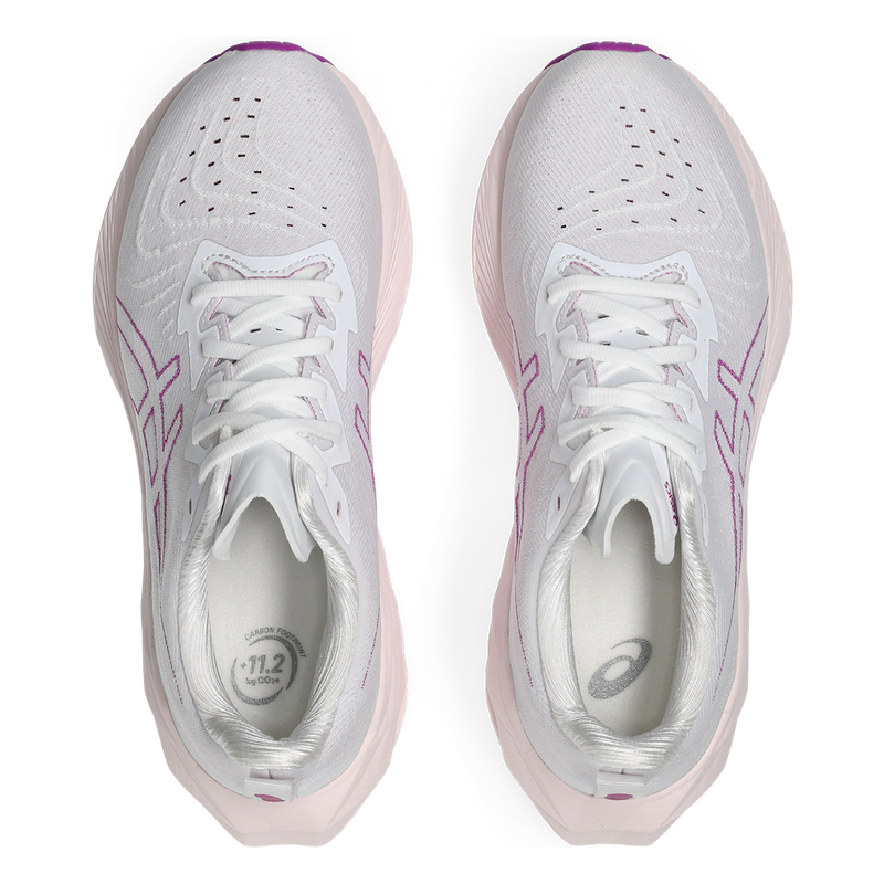 Asics Novablast 4 - White - Soothing Sea