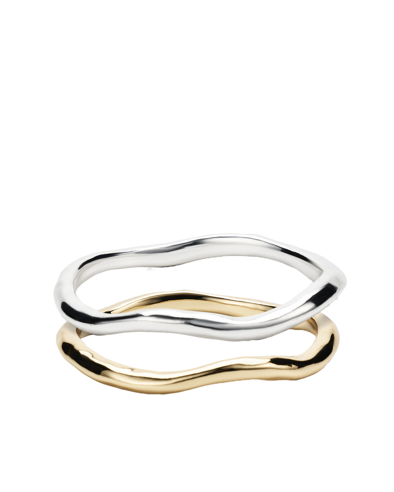 AVA BANGLE 2 PACK - GOLD-SILVER-JEWELLERY-Billini-Billini