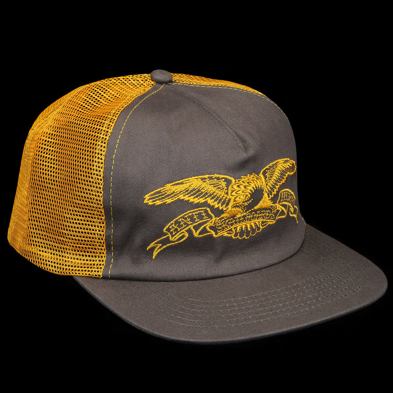 Anti Hero | Basic Eagle Snapback Hat Grey / Gold
