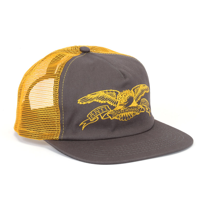 Anti Hero | Basic Eagle Snapback Hat Grey / Gold