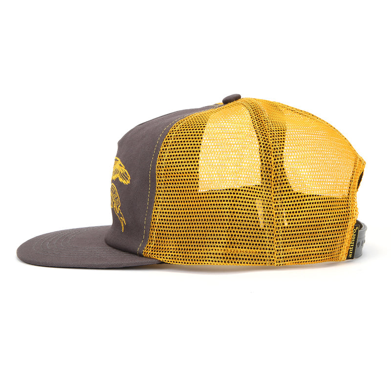 Anti Hero | Basic Eagle Snapback Hat Grey / Gold