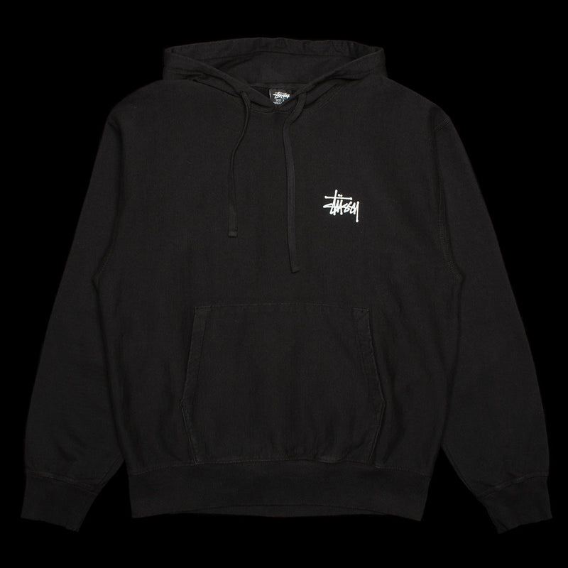 Stussy | Basic Stussy Pig. Dyed Hoodie Style # 1924879P Color : Black