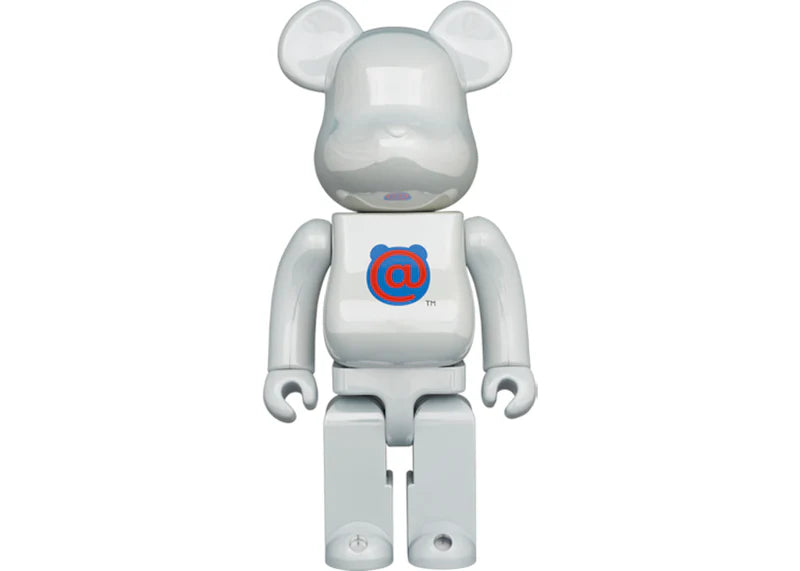 Bearbrick 20th Anniv. 1st Model 400% White Chrome