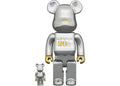 Bearbrick 20th Anniversary 100% & 400% Set Gold & Silver Chrome Ver.