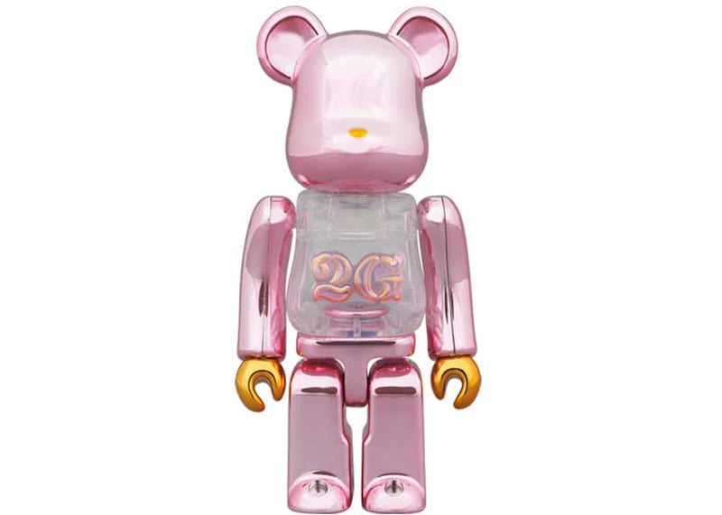 Bearbrick 2G Exclusive 100% & 400% Set Pink Gold Chrome Ver.