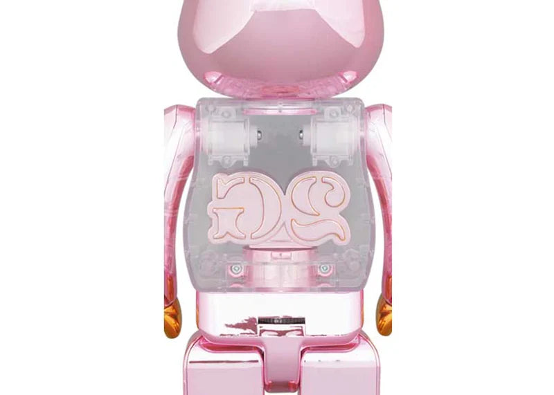 Bearbrick 2G Exclusive 100% & 400% Set Pink Gold Chrome Ver.