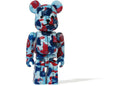 Bearbrick A Bathing Ape 28th Anniversary Camo #1 100% Blue/Red