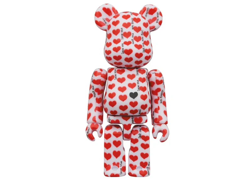 Bearbrick Amplifier White Heart 100% & 400% Set