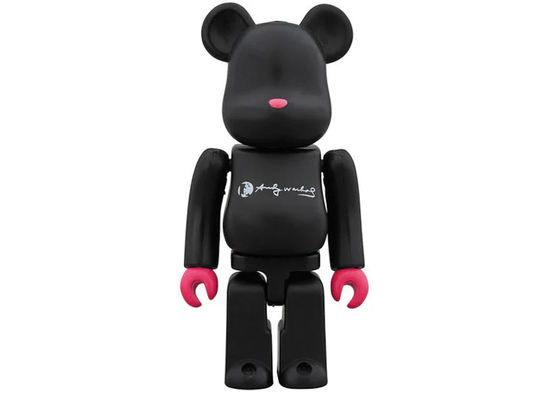 Bearbrick Andy Warhol DesignerCon 100% Black/Pink