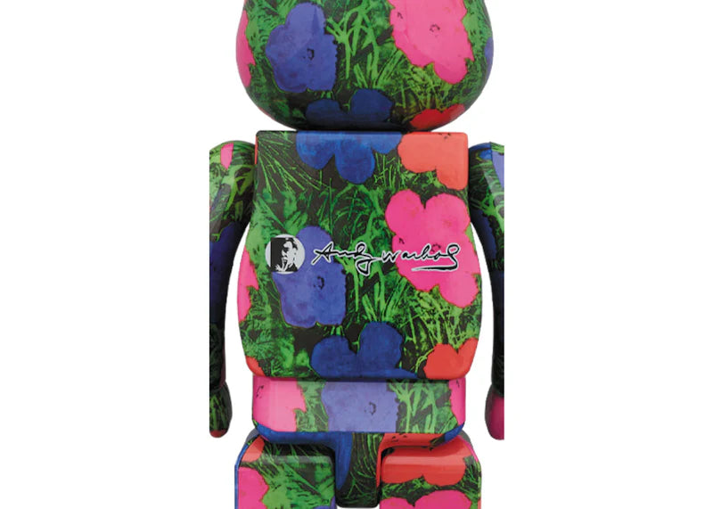 Bearbrick ANDY WARHOL "Flowers" 100% & 400% Set