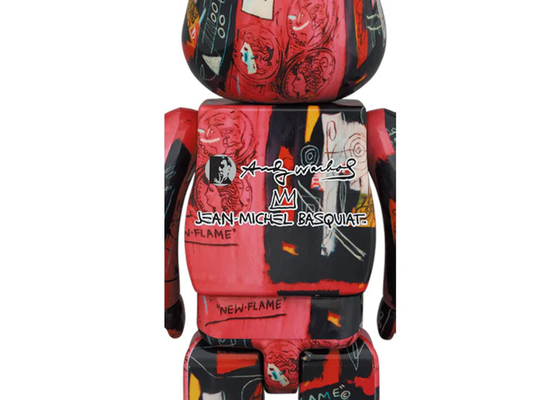 Bearbrick Andy Warhol x JEAN-MICHEL BASQUIAT #1 100% & 400% Set