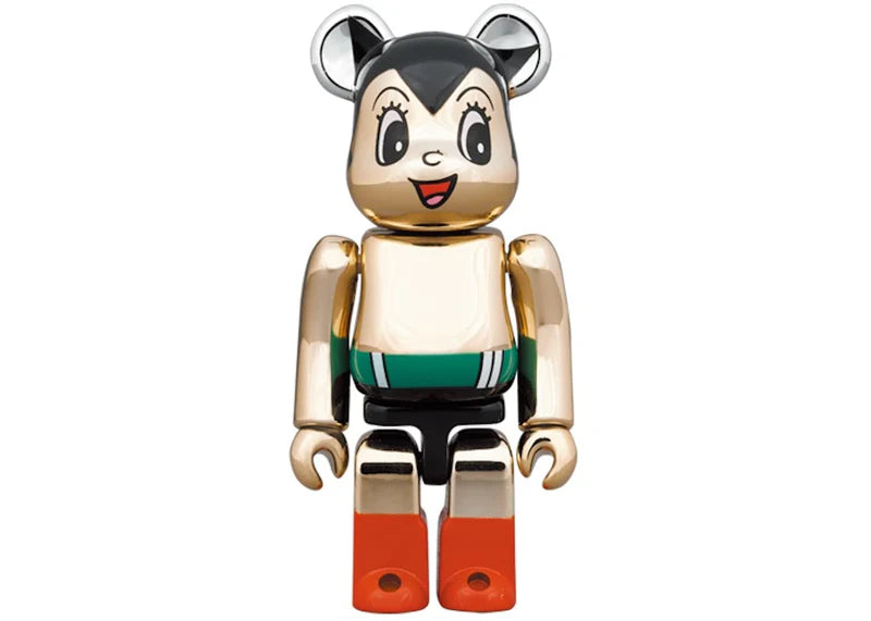 Bearbrick Astro Boy Chrome Ver. 100% & 400% Set