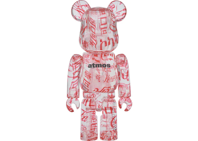 Bearbrick atmos x Coca-Cola 100% & 400% Set Clear Body