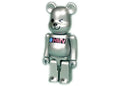 Bearbrick B-000 HMV 400% Silver