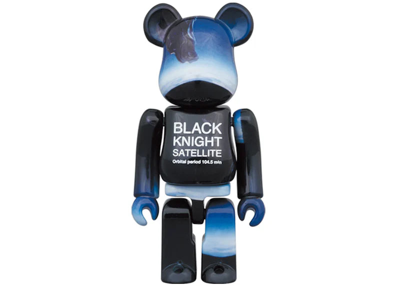 Bearbrick Black Knight Satellite 100% & 400% Set Blue