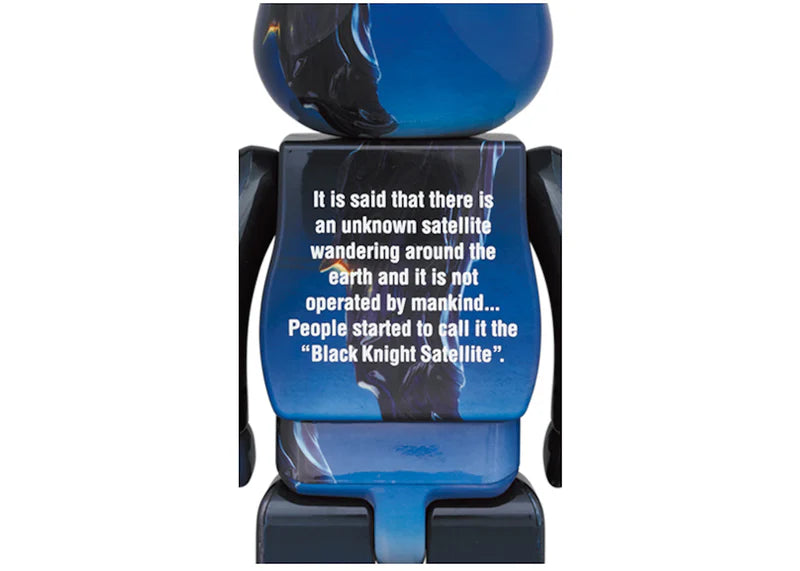 Bearbrick Black Knight Satellite 100% & 400% Set Blue