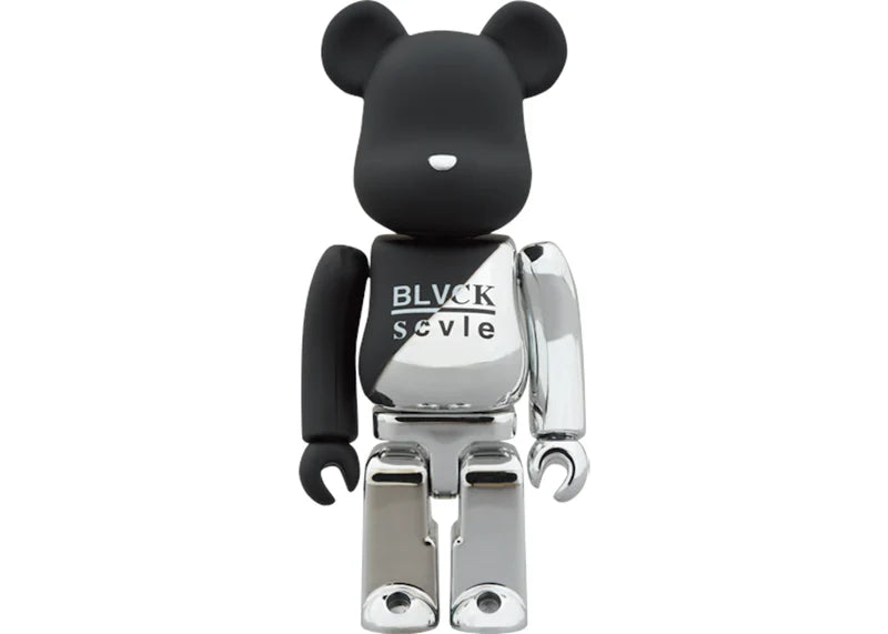 Bearbrick BLVCK SCALE x CLS 100% & 400% Set Silver/Black