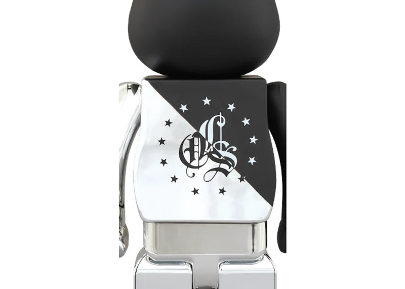 Bearbrick BLVCK SCALE x CLS 100% & 400% Set Silver/Black