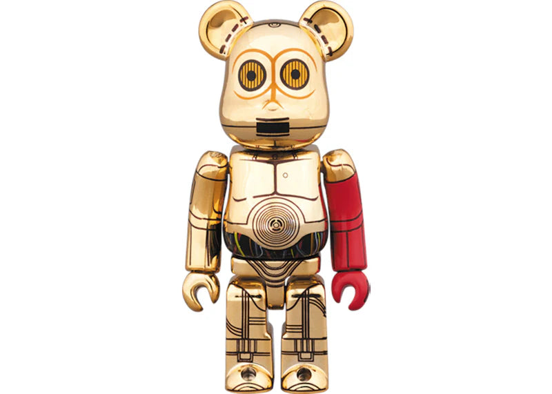 Bearbrick C-3PO The Force Awakens Ver. 100% & 400% Set Gold