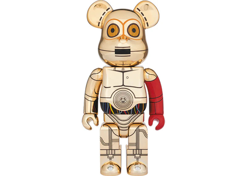 Bearbrick C-3PO The Force Awakens Ver. 100% & 400% Set Gold