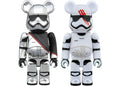 Bearbrick Captain Phasma & FN-2187 2 Pack 100% White