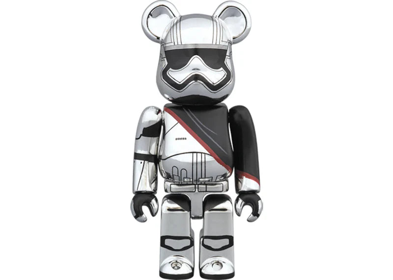 Bearbrick Captain Phasma & FN-2187 2 Pack 100% White