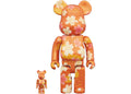 Bearbrick Chiyogami 100% & 400% Set Orange
