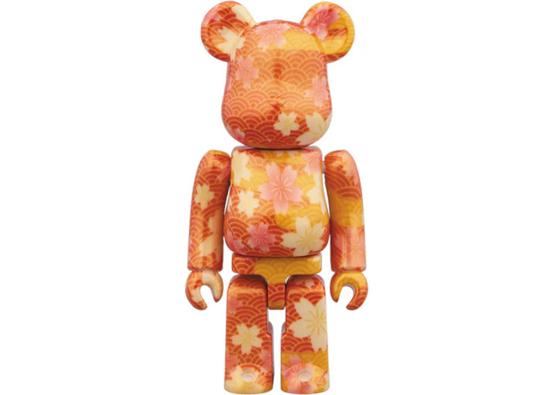 Bearbrick Chiyogami 100% & 400% Set Orange
